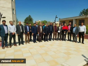 بازدید سرپرست  دانشگاه فنی و حرفه ای استان خراسان رضوی  از آموزشکده فنی و حرفه ای  شهید رجایی قوچان 2