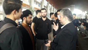 مراسم بدرقه کاروان اربعین حسینی”دانشجویان بسیجی  دانشگاه فنی و حرفه ای واحد استان خراسان رضوی ” برگزار شد 3