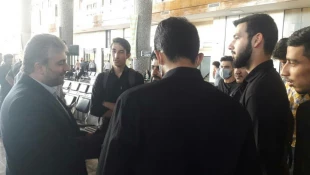 مراسم بدرقه کاروان اربعین حسینی”دانشجویان بسیجی  دانشگاه فنی و حرفه ای واحد استان خراسان رضوی ” برگزار شد 5