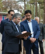 بازدید دکترعلی خطیبی، معاون اداری، مالی و مدیریت منابع وزارت علوم، تحقیقات و فناوری، از پروژه عمرانی دانشکده فنی شهید منتظری مشهد 2