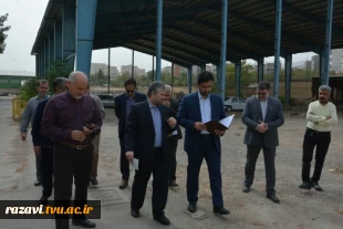 بازدید دکترعلی خطیبی، معاون اداری، مالی و مدیریت منابع وزارت علوم، تحقیقات و فناوری، از پروژه عمرانی دانشکده فنی شهید منتظری مشهد 5