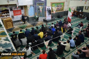 مراسم بدرقه دانشجویان اردوی راهیان نور در مسجد دانشکده فنی شهید منتظری مشهد 4