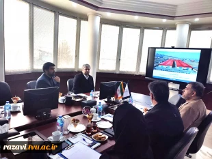 دیدار سیدمولا خاتمی، رئیس دانشگاه فنی و حرفه ای خراسان رضوی با محمدعلی چمنیان، مدیرعامل نیان الکترونیک در راستای "طرح تاد" 2