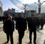 حضور دکتر عرفان خسرویان، ریاست دانشگاه فنی و حرفه ای، دکتر سیدمولا خاتمی، ریاست دانشگاه فنی و حرفه ای واحد خراسان رضوی و هیات همراه در حرم مطهر رضوی 5