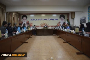 جلسه ریاست و شورای معاونین دانشگاه ملی مهارت استان خراسان رضوی با روسای مراکز ملی مهارت استان 3