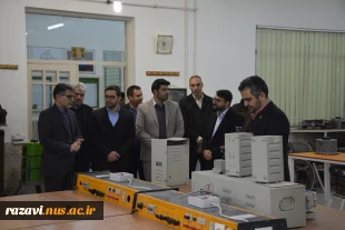 بازدید مدیرکل دفتر پشتیبانی امور فناوری وزارت علوم از حوزه‌های فناوری دانشگاه ملی مهارت مشهد   3