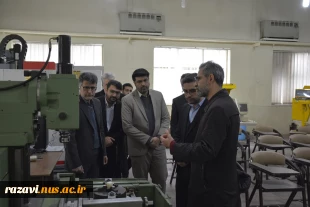 بازدید مدیرکل دفتر پشتیبانی امور فناوری وزارت علوم از حوزه‌های فناوری دانشگاه ملی مهارت مشهد   7