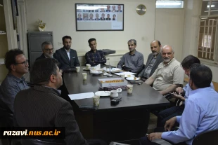 نشست اساتید گروه عمران دانشکده شهید منتظری و معاون اجرایی شهرداری منطقه9 مشهد 3